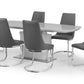 Como High Gloss Extending Table - Grey