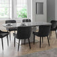 Como High Gloss Extending Table - Grey