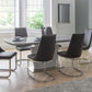 Como High Gloss Extending Table - Grey