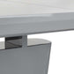 Como High Gloss Extending Table - Grey