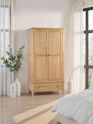 Cotswold 2 Door 1 Drawer Wardrobe