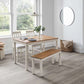 Coxmoor Rectangular Dining Table - Ivory & Oak