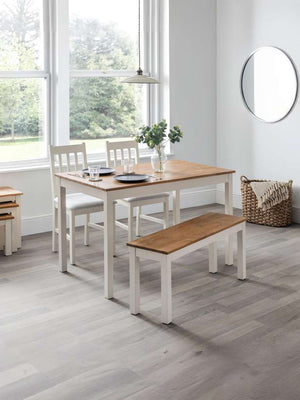 Coxmoor Rectangular Dining Table - Ivory & Oak