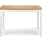 Coxmoor Rectangular Dining Table - Ivory & Oak