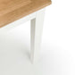 Coxmoor Rectangular Dining Table - Ivory & Oak