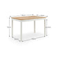 Coxmoor Rectangular Dining Table - Ivory & Oak