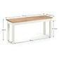 Coxmoor Bench - Ivory & Oak