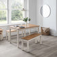 Coxmoor Bench - Ivory & Oak