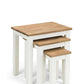 Coxmoor Nest Of 3 Tables - Ivory & Oak