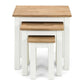 Coxmoor Nest Of 3 Tables - Ivory & Oak