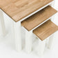 Coxmoor Nest Of 3 Tables - Ivory & Oak