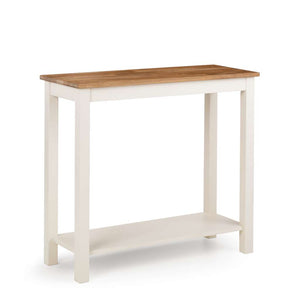 Coxmoor 90cm Console Table - Ivory & Oak