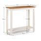 Coxmoor 90cm Console Table - Ivory & Oak