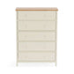 Coxmoor 5 Drawer Wide Chest - Ivory and Oak