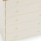 Coxmoor 5 Drawer Wide Chest - Ivory and Oak