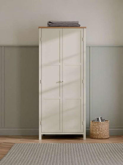 Coxmoor Wardrobe - Ivory and Oak