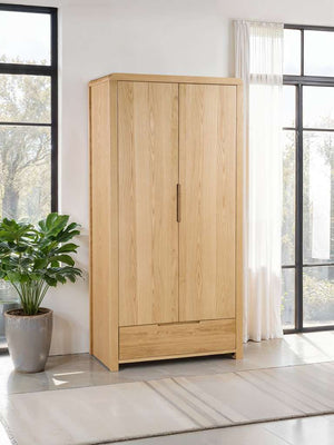 Curve 2 Door 1 Drawer Wardrobe