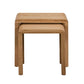 Curve Oak Nest Of 2 Tables