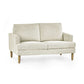 Daisy Beige Pearl Barley Upholstered Compact 2 Seater Sofa