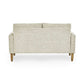 Daisy Beige Pearl Barley Upholstered Compact 2 Seater Sofa