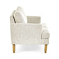 Daisy Beige Pearl Barley Upholstered Compact 2 Seater Sofa