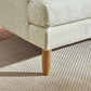 Daisy Beige Pearl Barley Upholstered Compact 2 Seater Sofa