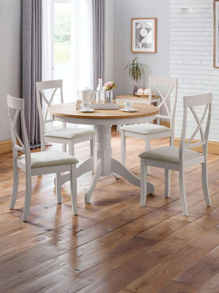 Set Of 2 Davenport Elephant Grey Dining Chairs