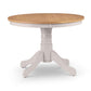 Davenport Oak/Elephant Grey Round Pedestal Table