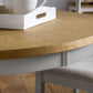 Davenport Oak/Elephant Grey Round Pedestal Table