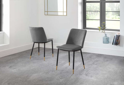 Set Of 2 Delaunay Dining Chairs - Grey