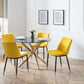Set Of 2 Delaunay Dining Chairs - Mustard