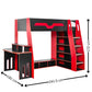 Eagle Single 90cm Gaming Highsleeper - Black and Red