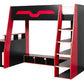 Eagle Single 90cm Gaming Highsleeper - Black and Red