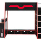 Eagle Single 90cm Gaming Highsleeper - Black and Red