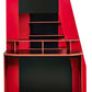 Eagle Single 90cm Gaming Highsleeper - Black and Red