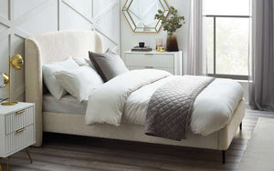 Eden 150cm King Bed - Ivory