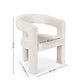 Elara Cream Chenille Upholstered  Chair