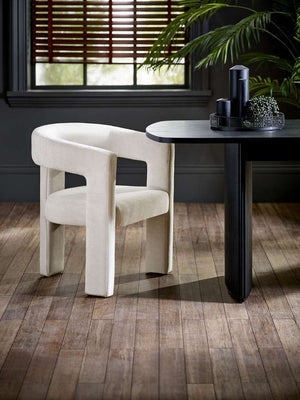 Elara Cream Chenille Upholstered  Chair