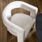 Elara Cream Chenille Upholstered  Chair