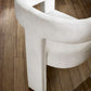 Elara Cream Chenille Upholstered  Chair