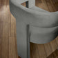 Elara Grey Chenille Upholstered  Chair