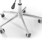 Erika Office Chair - White/Chrome