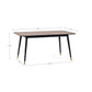 Findlay Rectangular Dining Table - Walnut & Black