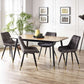 Findlay Rectangular Dining Table - Walnut & Black