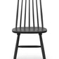 Set Of 2 Alassio Spindle Back Dining Chairs - Black