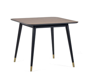 Findlay Square Dining Table - Walnut & Black