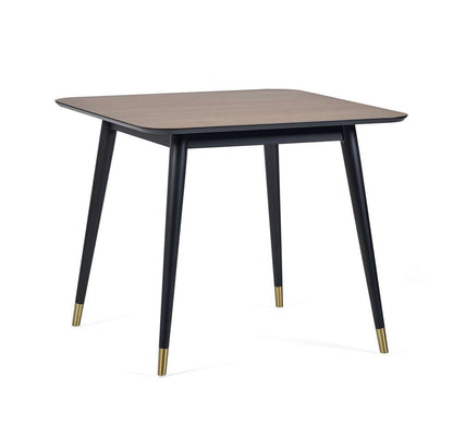 Findlay Square Dining Table - Walnut & Black