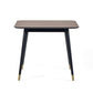 Findlay Square Dining Table - Walnut & Black