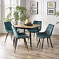 Findlay Square Dining Table - Walnut & Black