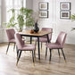 Findlay Square Dining Table - Walnut & Black
